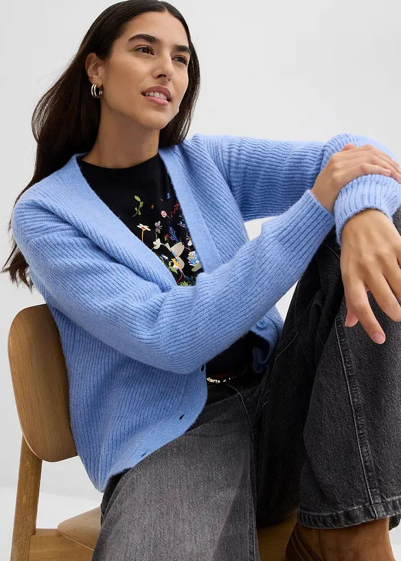Rippenstrick Cardigan, bonprix