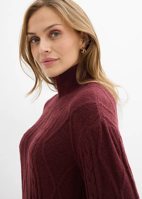 Strickkleid aus Zopfstrick, bonprix