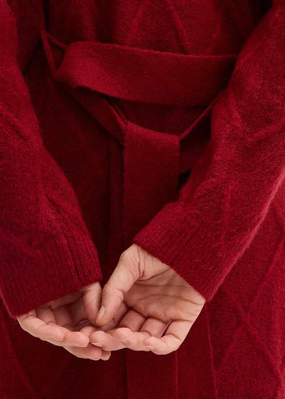 Strickmantel aus Zopfstrick, bonprix