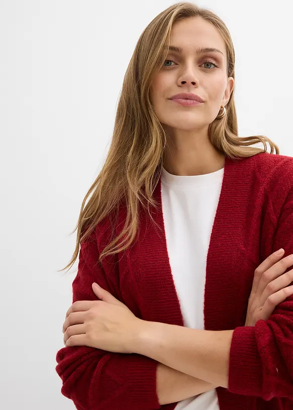 Strickmantel aus Zopfstrick, bonprix