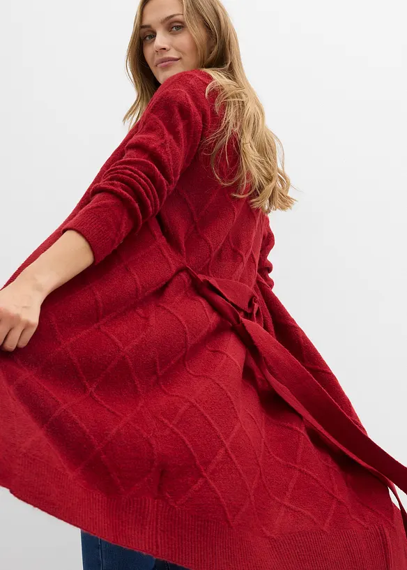 Strickmantel aus Zopfstrick, bonprix