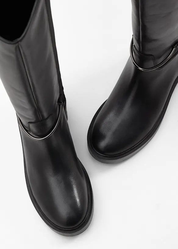 Bottes en cuir, bonprix PREMIUM