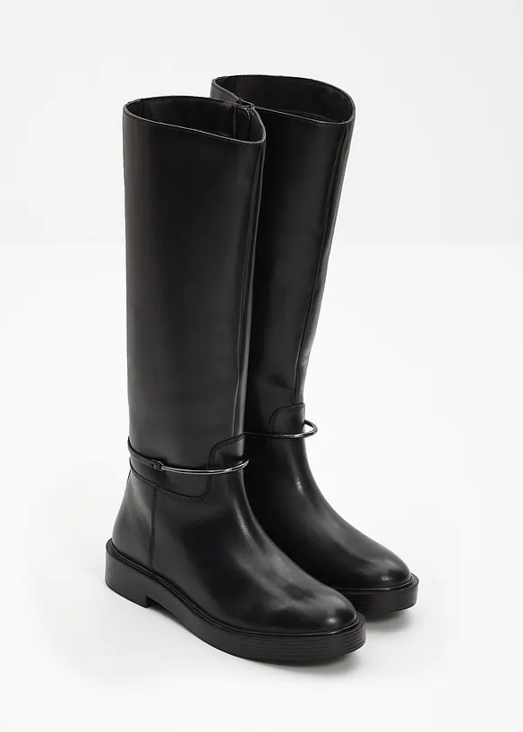 Bottes en cuir, bonprix PREMIUM