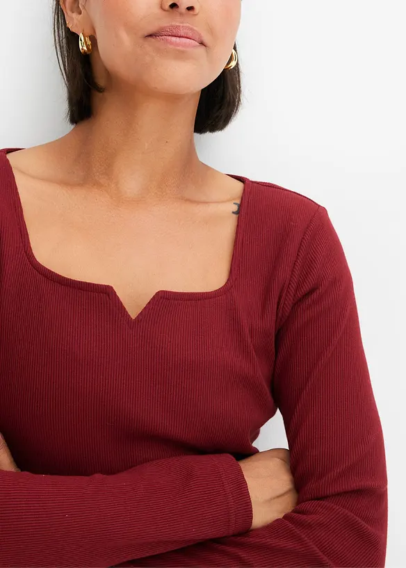 Rippshirt aus reiner Bio-Baumwolle, bonprix