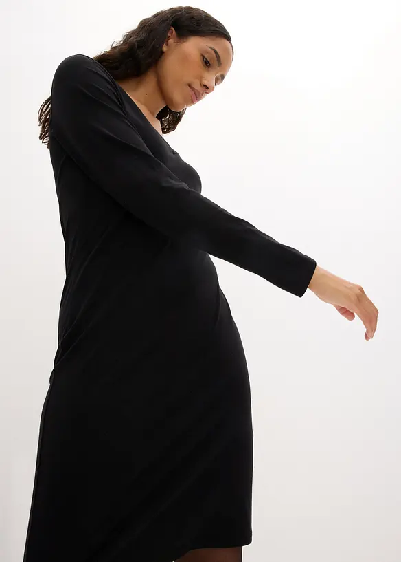 Jerseykleid mit V-Ausschnitt (2er Pack), bonprix