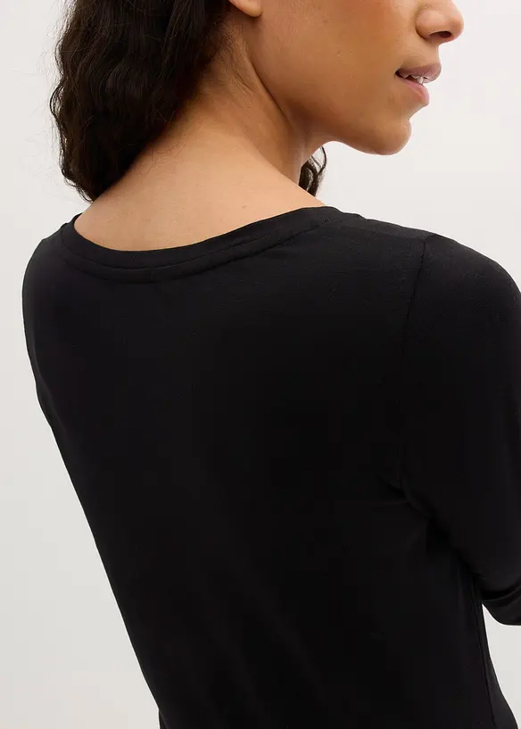 Jerseykleid mit V-Ausschnitt (2er Pack), bonprix