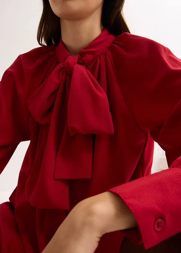 Robe blouse à lavallière, bonprix