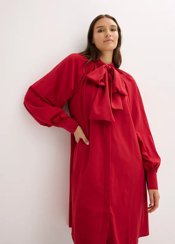 Robe blouse à lavallière, bonprix