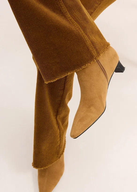 Pantalon évasé en velours côtelé, bonprix