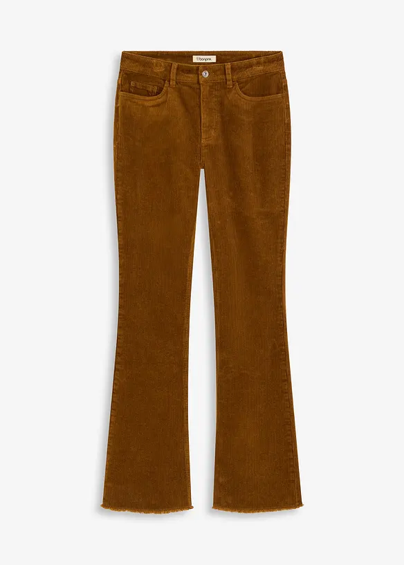 Pantalon évasé en velours côtelé, bonprix