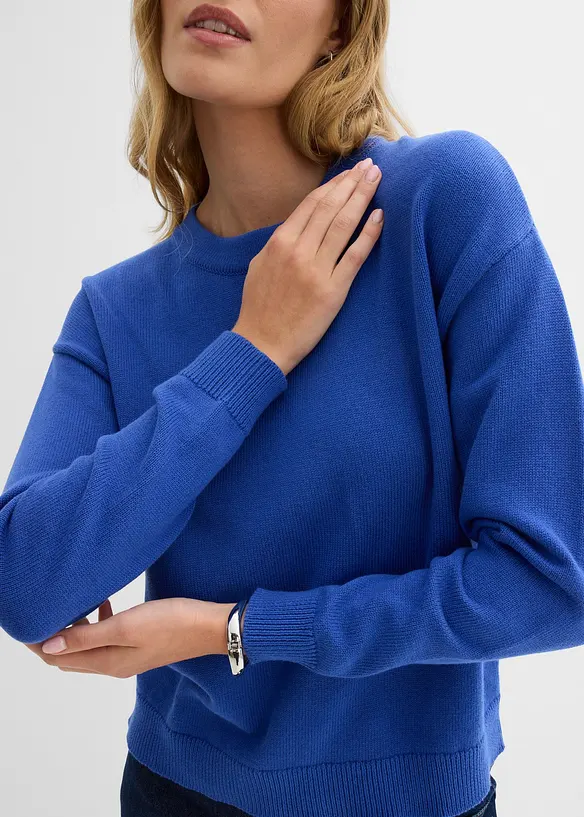Oversize-Pullover aus reiner Baumwolle, bonprix