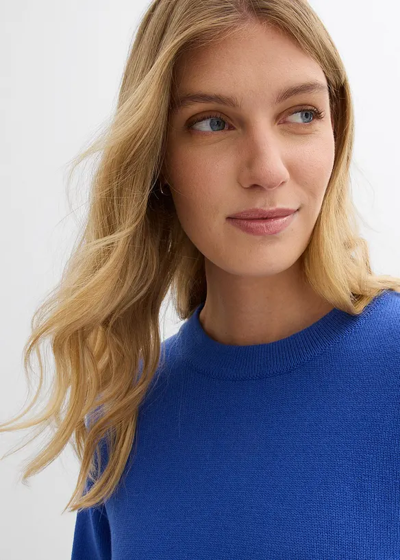 Oversize-Pullover aus reiner Baumwolle, bonprix