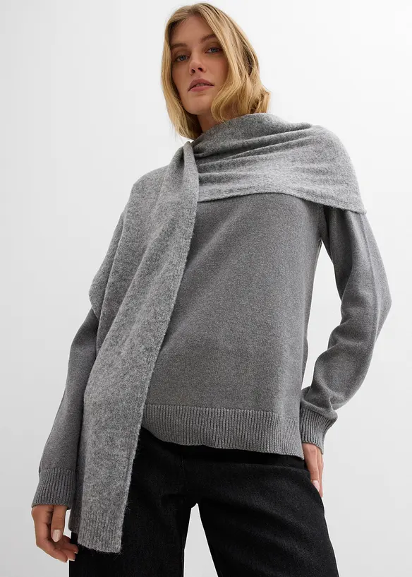 Rollkragenpullover aus reiner Baumwolle, bonprix