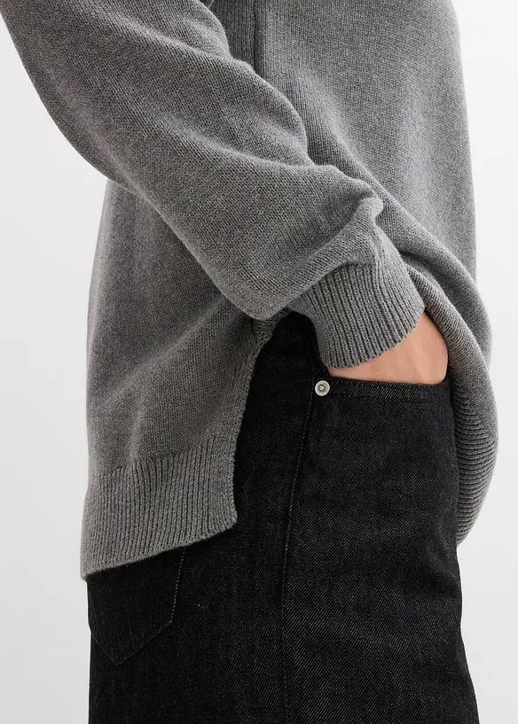 Rollkragenpullover aus reiner Baumwolle, bonprix