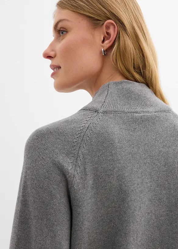 Rollkragenpullover aus reiner Baumwolle, bonprix