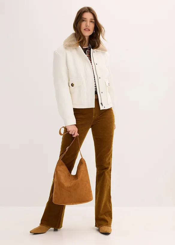 Winterjacke in Wolloptik, bonprix