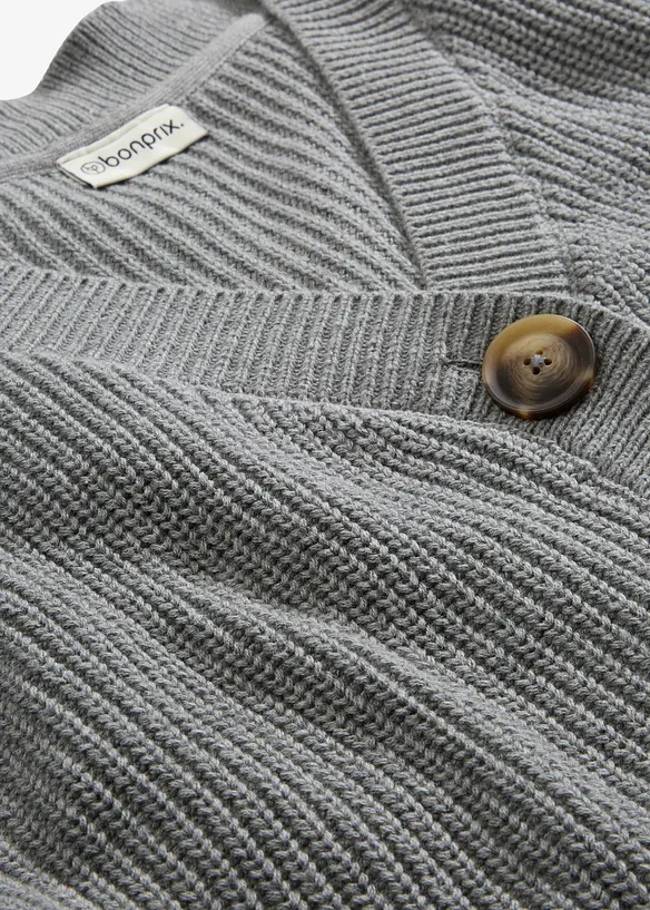 Grobstrickjacke aus reiner Baumwolle, bonprix