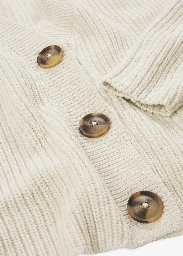 Grobstrickjacke aus reiner Baumwolle, bonprix