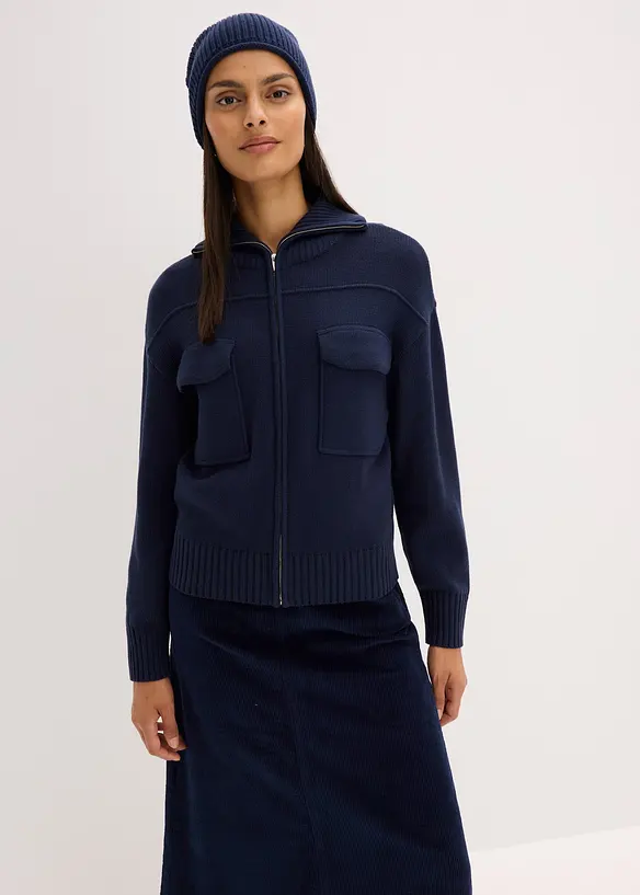Gilet oversize en fine maille, bonprix