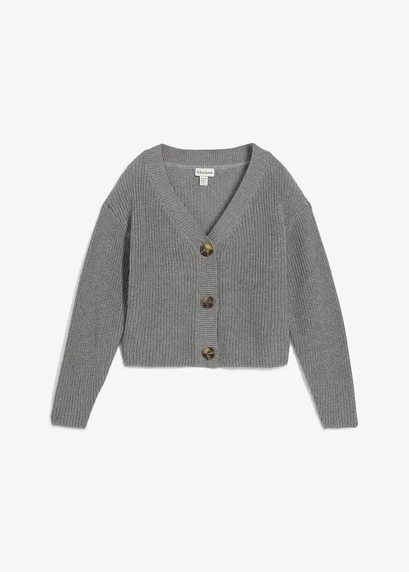 Grobstrickjacke aus reiner Baumwolle, bonprix