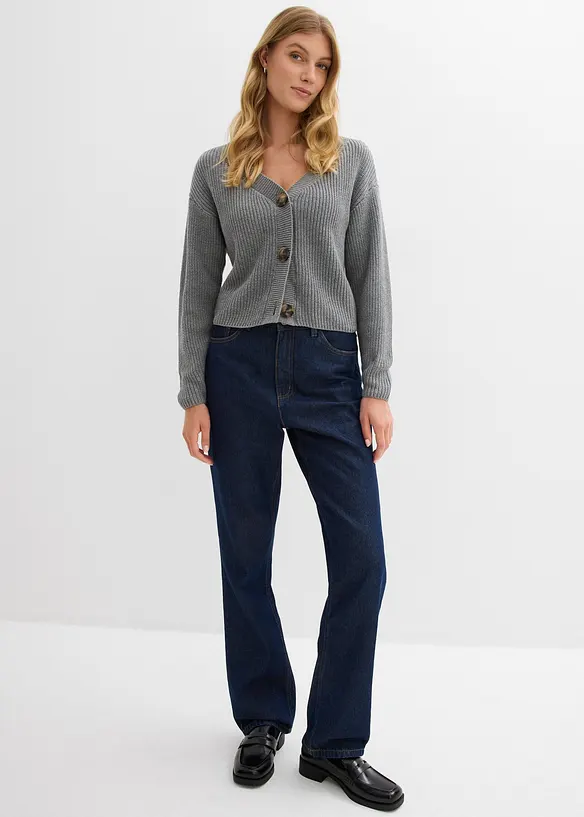 Grobstrickjacke aus reiner Baumwolle, bonprix