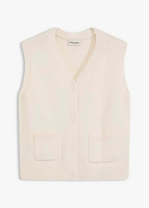 Gilet sans manches en maille, bonprix