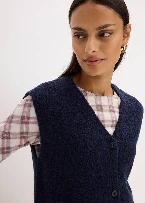 Gilet sans manches en maille, bonprix