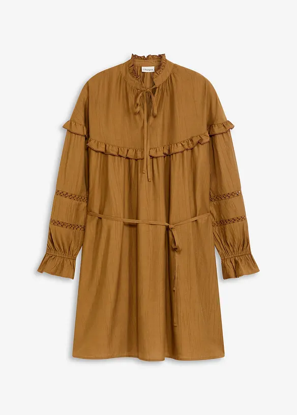 Robe courte en fine viscose mélangée, bonprix
