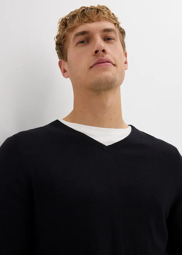 Feinstrickpullover mit edler Merinowolle, bonprix