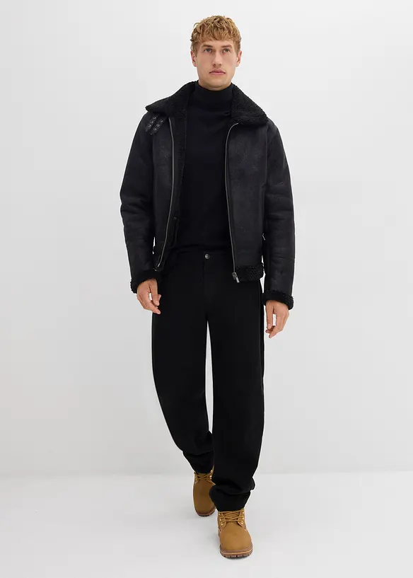 Feinstrick-Rollkragenpullover mit edler Merinowolle, Slim Fit, bonprix