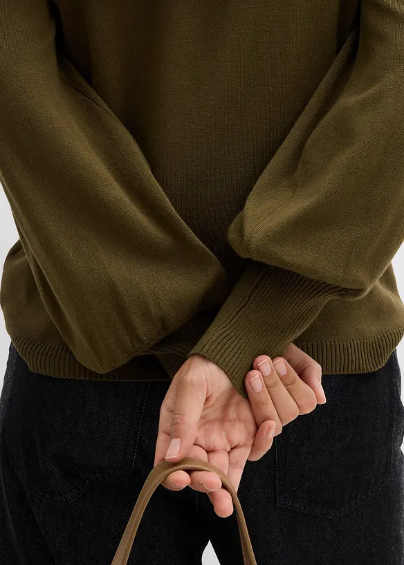 Pullover mit Ballon-Ärmel, bonprix