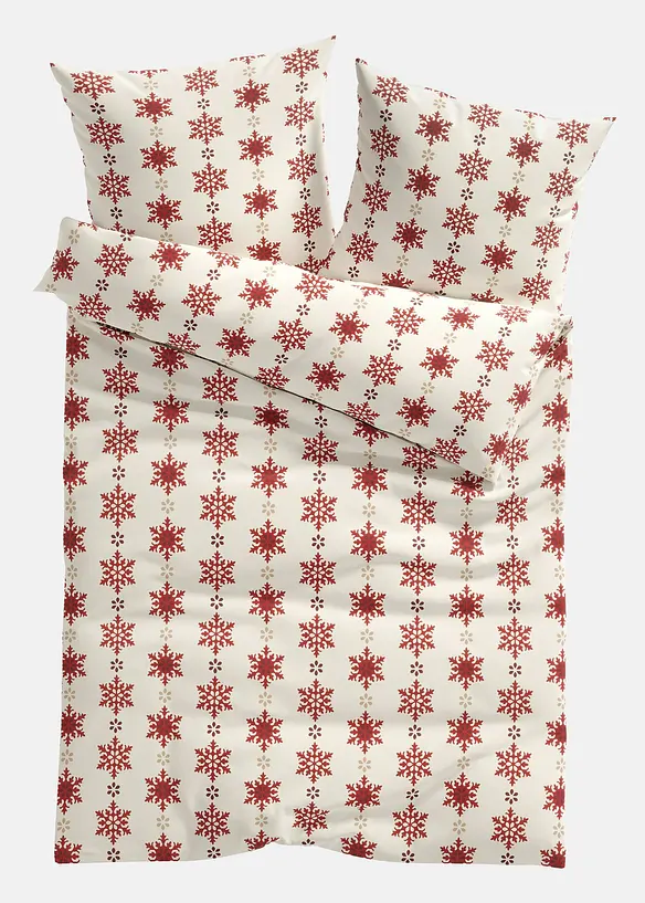 Bettwäsche mit Schneeflocken, bonprix