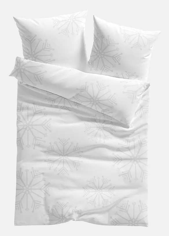 Bettwäsche mit Schneeflocken, bonprix