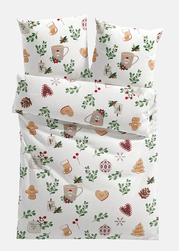 Bettwäsche mit Weihnachtsgebäck, bonprix