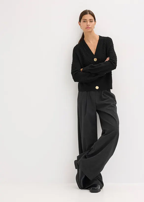 Gilet en maille ajourée, bonprix