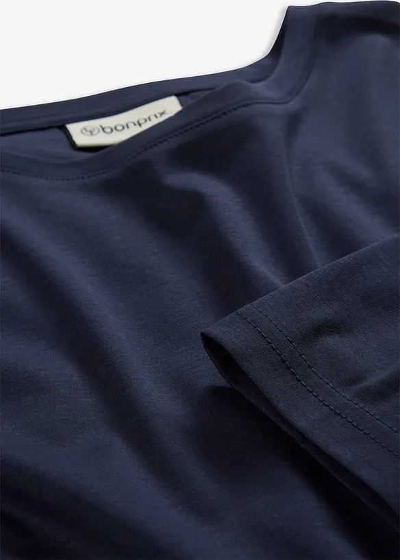 Langarmshirt mit Seidenanteil, bonprix