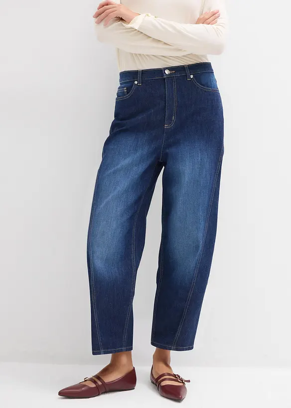 Jean baggy taille haute, bonprix