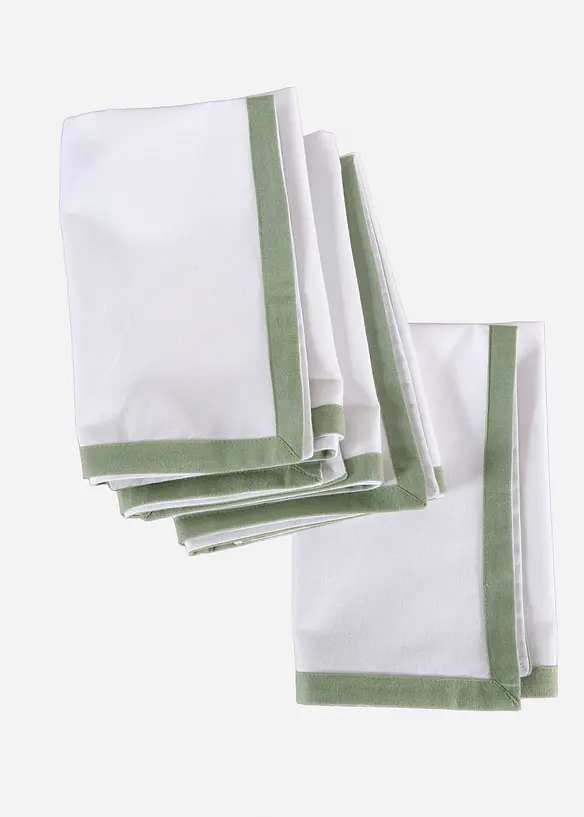 Stoffservietten aus Bio Baumwolle (4er Pack), bonprix