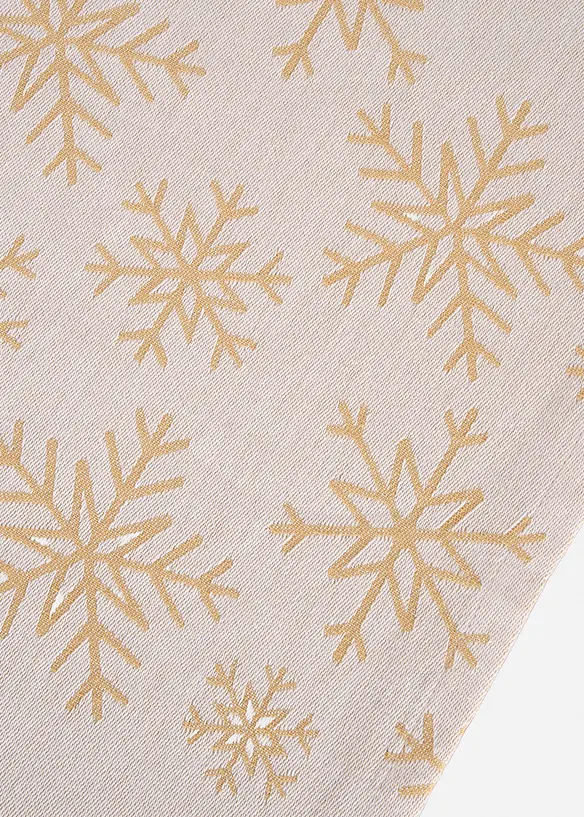 Jacquard Tischläufer aus Bio Baumwolle, bonprix
