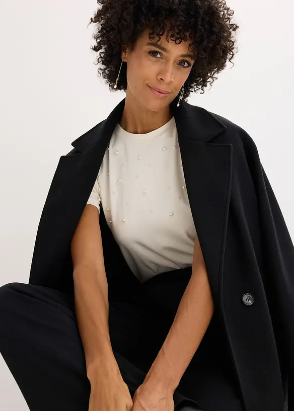 Shirt mit Perlen-Applikation, bonprix