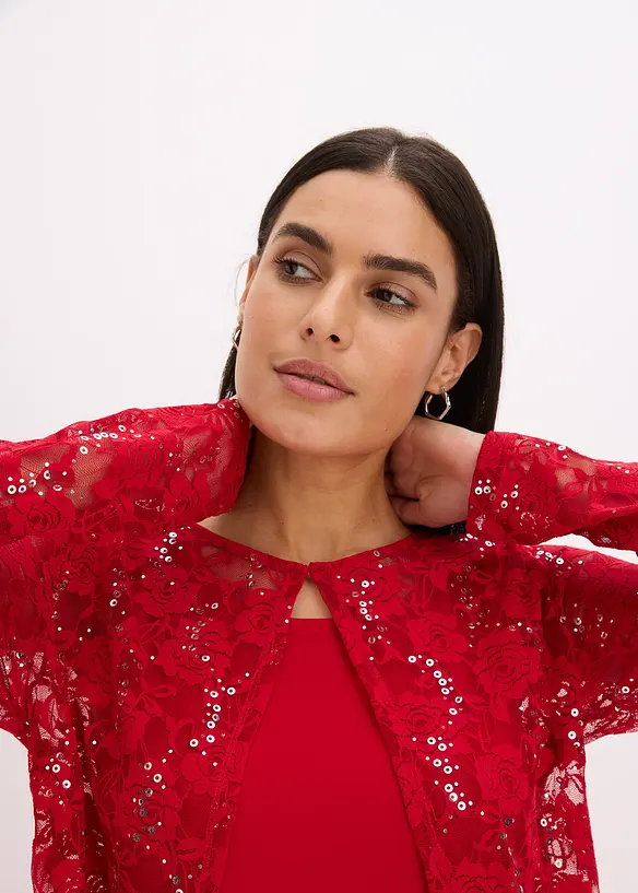 Kleid mit Spitze (2-tlg. Set), bonprix