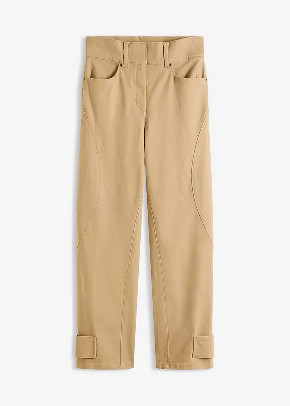 Twillhose mit hohem Bund, bonprix