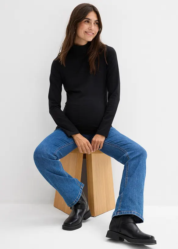 Umstandsshirt aus elastischer Bio-Baumwolle, bonprix