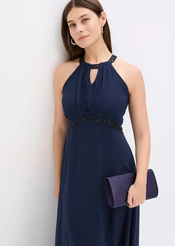 Maxikleid mit Perlenapplikation, bonprix