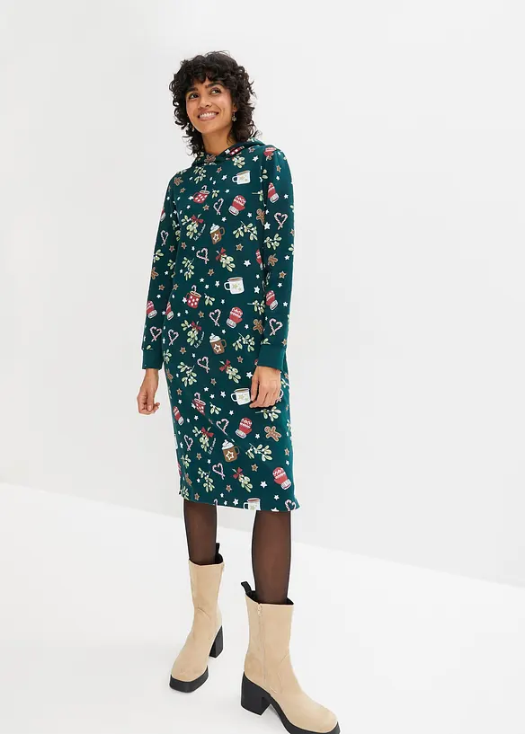 Sweatkleid aus Baumwoll-Mix, bonprix