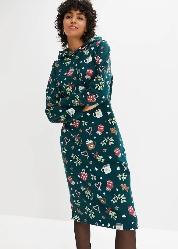 Sweatkleid aus Baumwoll-Mix, bonprix