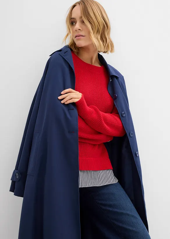 Pullover mit Bluseneinsatz, bonprix