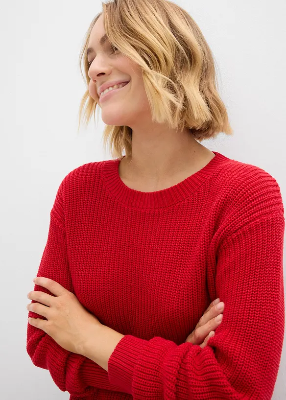 Pullover mit Bluseneinsatz, bonprix