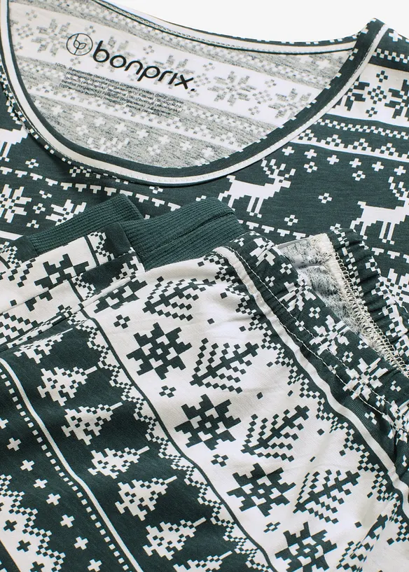 Pyjama aus reiner Bio-Baumwolle, bonprix
