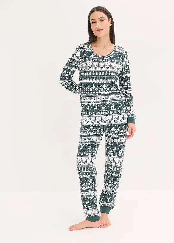 Pyjama aus reiner Bio-Baumwolle, bonprix